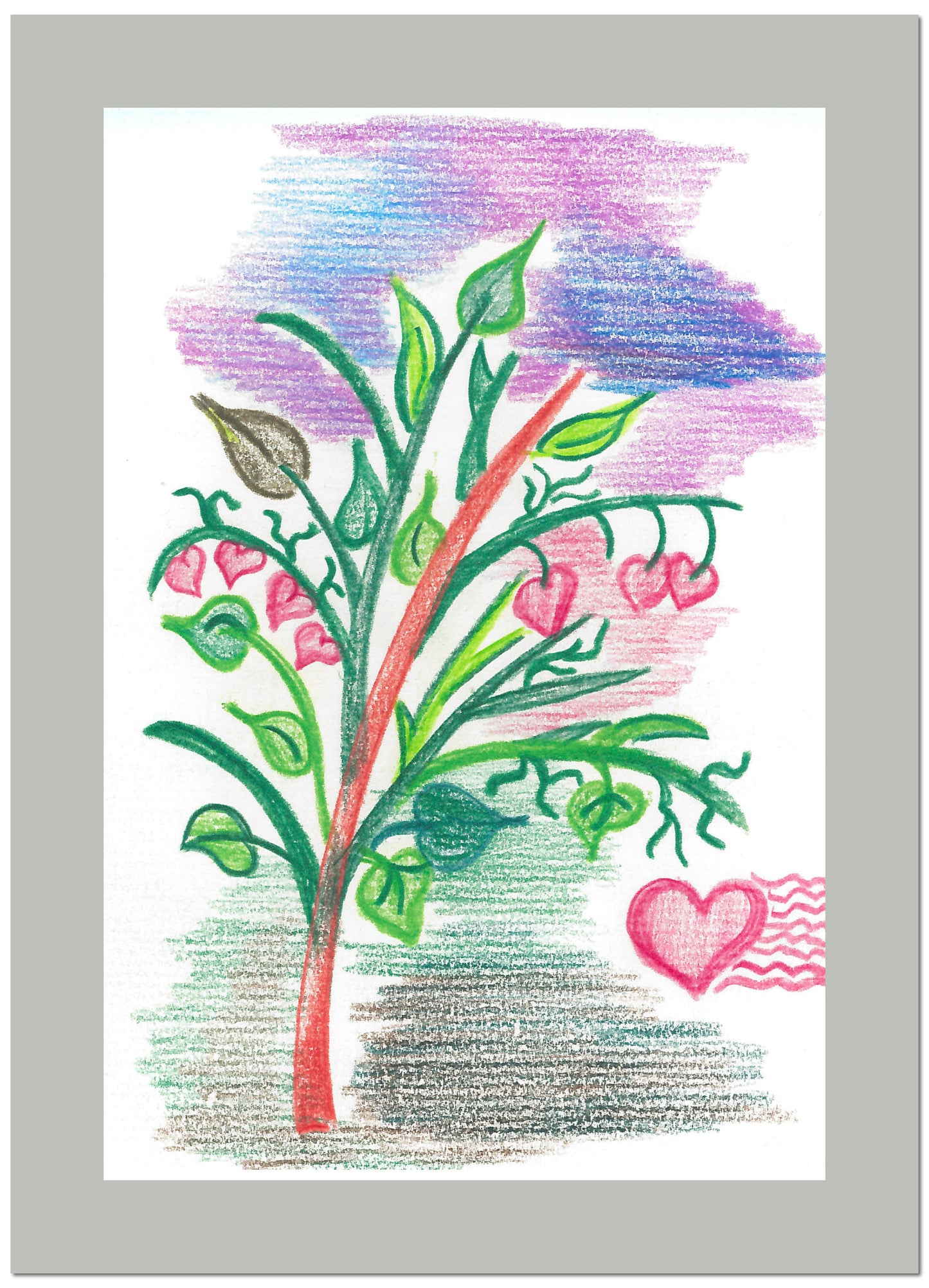 Baum mit Herzen