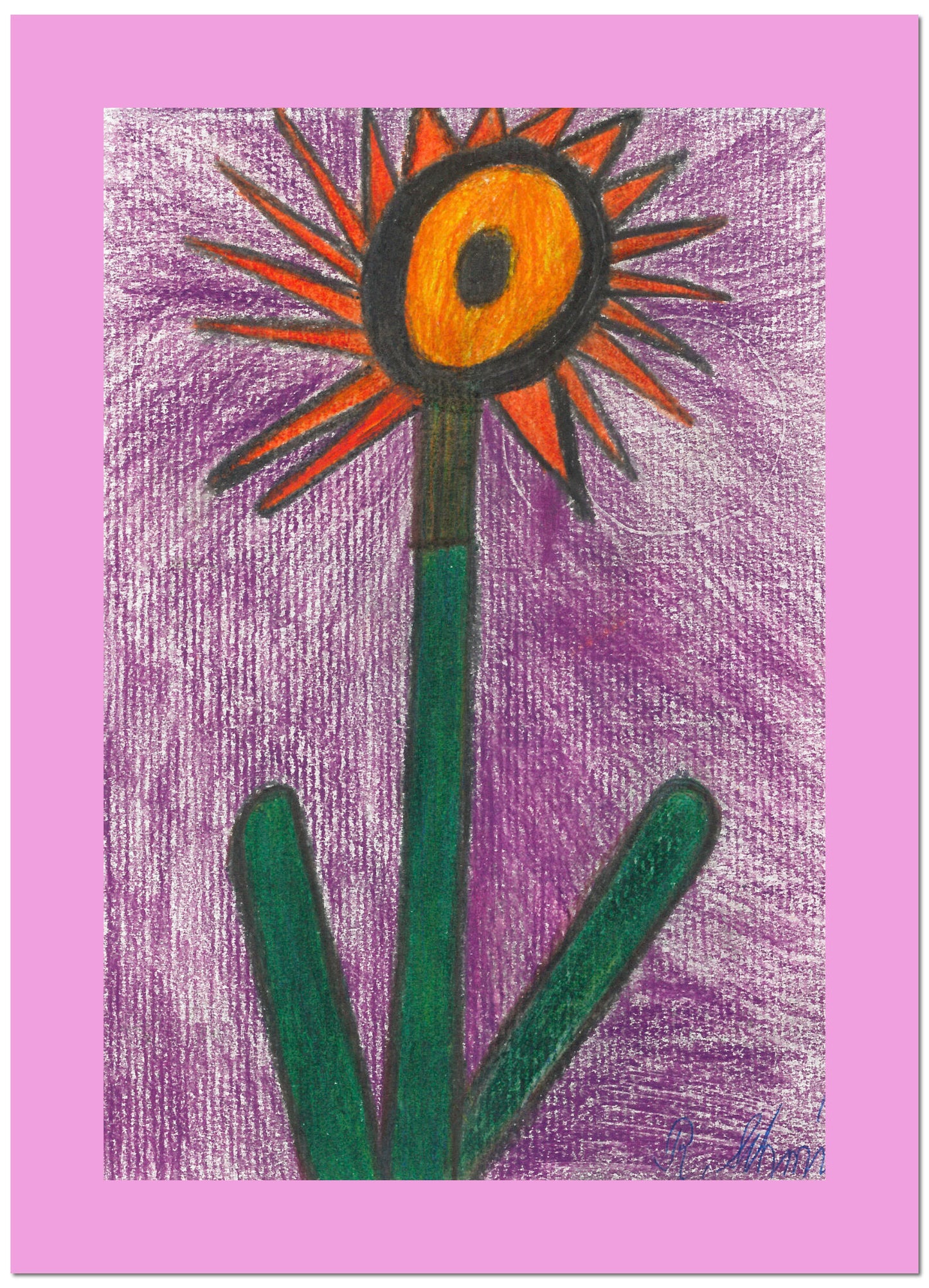 Orange Blume