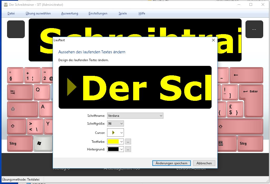 Schreibtrainer für Blinde und Sehbeeinträchtigte