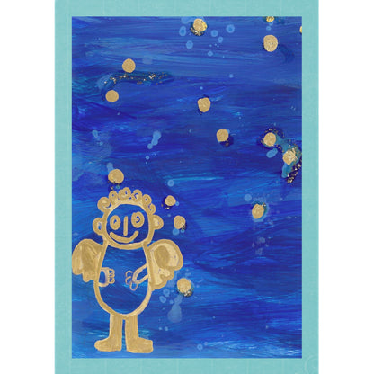Engel blau