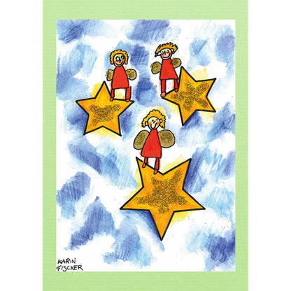Sterne mit Engeln