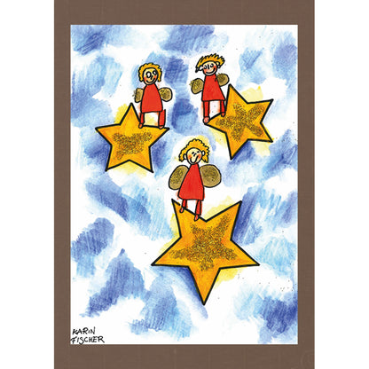 Sterne mit Engeln
