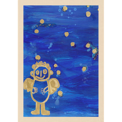 Engel blau