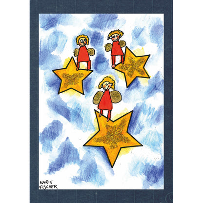 Sterne mit Engeln