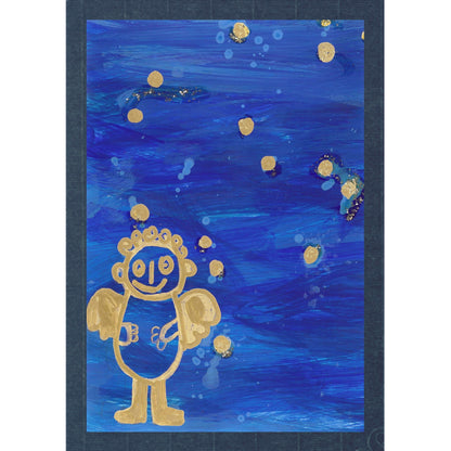 Engel blau