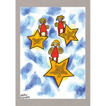 Sterne mit Engeln