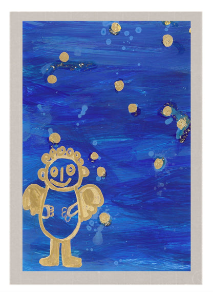 Engel blau