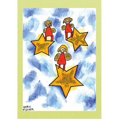 Sterne mit Engeln
