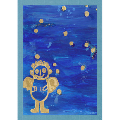 Engel blau