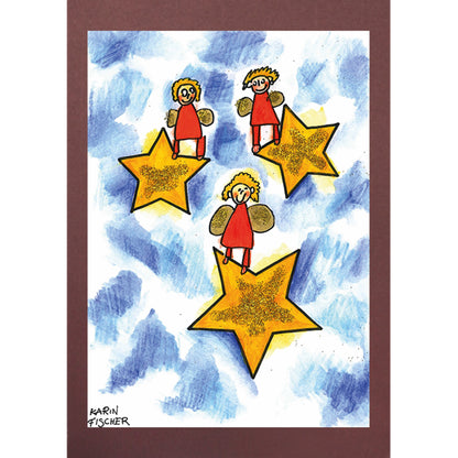 Sterne mit Engeln