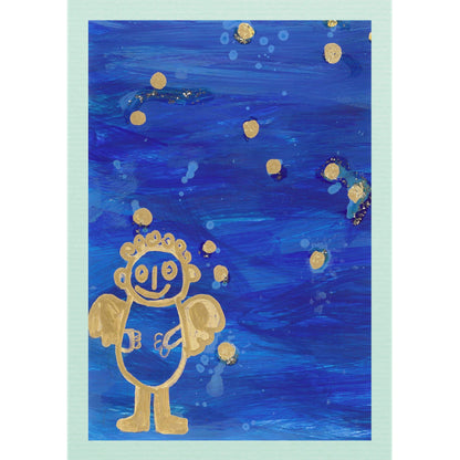 Engel blau