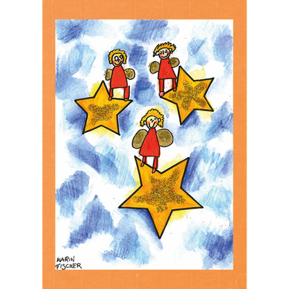 Sterne mit Engeln