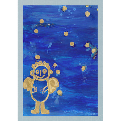 Engel blau