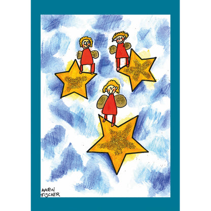 Sterne mit Engeln