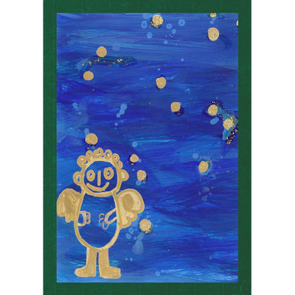 Engel blau