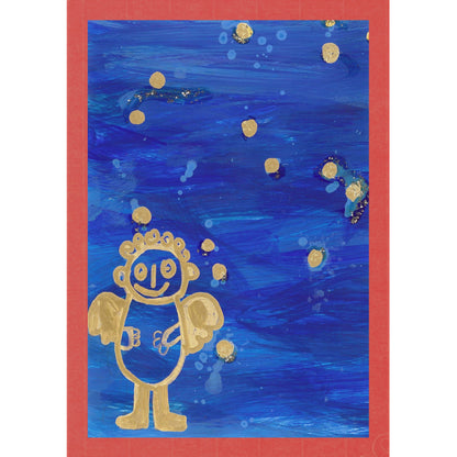 Engel blau