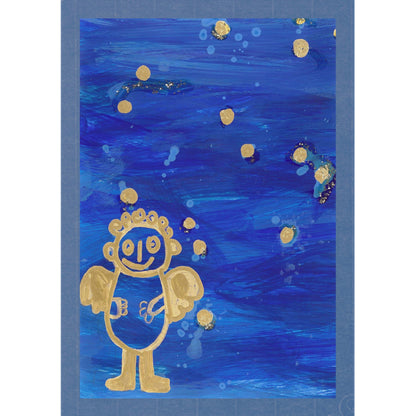 Engel blau