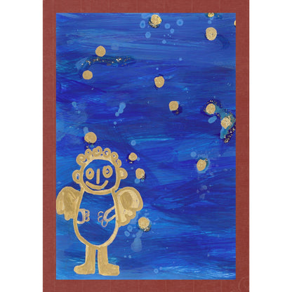 Engel blau
