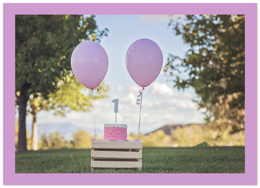 Kuchen mit Ballons